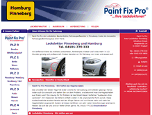 Tablet Screenshot of paintfixpro-lackreparatur-pinneberg.de